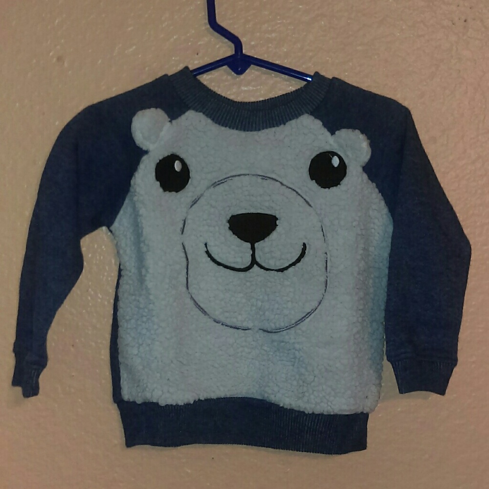 Kidgets navy polar bear sweater